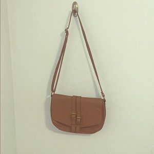 Merona brown cross body/ shoulder purse